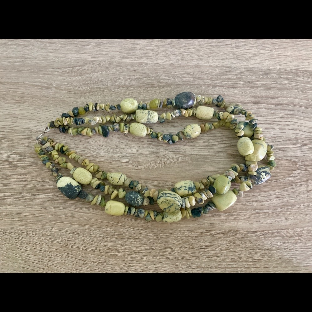 Yellow Brecciated Jasper Necklace
